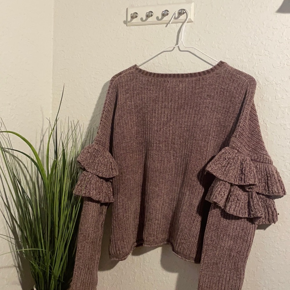 Plum winter sweater
